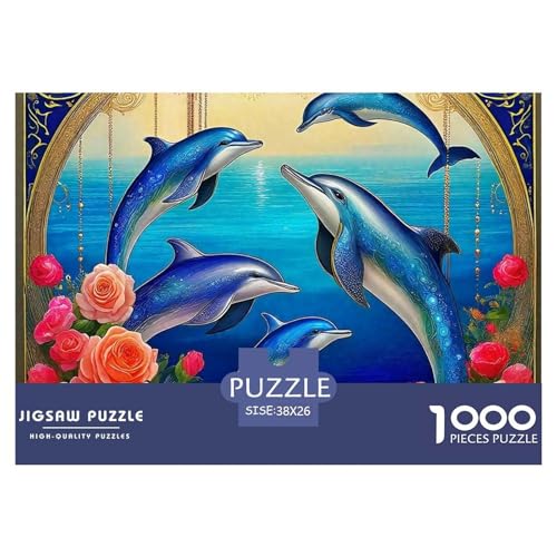 Delphin Puzzle 1000 Teile Für Erwachsene Und Kinder Meerestiere Impossible Geschicklichkeitsspiel Pädagogisches Spielzeug Wunderschönes Dekoration in Bewährter Qualität 38x26cm/1000pcs Delphin Puzzle 1000 Teile Für Erwachsene Und Kinder Meerestiere Impossible Geschicklichkeitsspiel Pädagogisches Spielzeug Wunderschönes Dekoration in Bewährter Qualität 38x26cm/1000pcs von QTIVARLEN