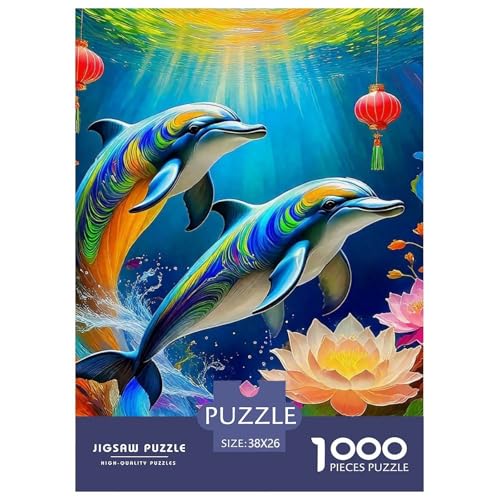 Delphin Puzzle 1000 Teile Für Erwachsene Und Kinder Meerestiere Impossible Geschicklichkeitsspiel Pädagogisches Spielzeug Wunderschönes Dekoration in Bewährter Qualität 38x26cm/1000pcs Delphin Puzzle 1000 Teile Für Erwachsene Und Kinder Meerestiere Impossible Geschicklichkeitsspiel Pädagogisches Spielzeug Wunderschönes Dekoration in Bewährter Qualität 38x26cm/1000pcs von QTIVARLEN