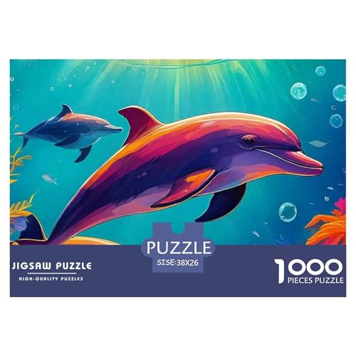 Delphin Puzzle 1000 Teile Für Erwachsene Und Kinder Meerestiere Impossible Geschicklichkeitsspiel Pädagogisches Spielzeug Wunderschönes Dekoration in Bewährter Qualität 38x26cm/1000pcs Delphin Puzzle 1000 Teile Für Erwachsene Und Kinder Meerestiere Impossible Geschicklichkeitsspiel Pädagogisches Spielzeug Wunderschönes Dekoration in Bewährter Qualität 38x26cm/1000pcs von QTIVARLEN