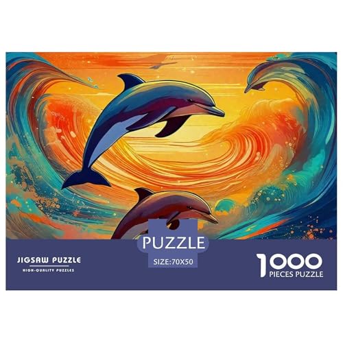 Delphin Puzzle 1000 Teile Für Erwachsene Und Kinder Meerestiere Impossible Geschicklichkeitsspiel Pädagogisches Spielzeug Wunderschönes Dekoration in Bewährter Qualität 70x50cm/1000pcs Delphin Puzzle 1000 Teile Für Erwachsene Und Kinder Meerestiere Impossible Geschicklichkeitsspiel Pädagogisches Spielzeug Wunderschönes Dekoration in Bewährter Qualität 70x50cm/1000pcs von QTIVARLEN