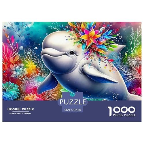 Delphin Puzzle 1000 Teile Für Erwachsene Und Kinder Meerestiere Impossible Geschicklichkeitsspiel Pädagogisches Spielzeug Wunderschönes Dekoration in Bewährter Qualität 70x50cm/1000pcs Delphin Puzzle 1000 Teile Für Erwachsene Und Kinder Meerestiere Impossible Geschicklichkeitsspiel Pädagogisches Spielzeug Wunderschönes Dekoration in Bewährter Qualität 70x50cm/1000pcs von QTIVARLEN