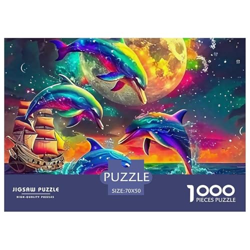 Delphin Puzzle 1000 Teile Für Erwachsene Und Kinder Meerestiere Impossible Geschicklichkeitsspiel Pädagogisches Spielzeug Wunderschönes Dekoration in Bewährter Qualität 70x50cm/1000pcs Delphin Puzzle 1000 Teile Für Erwachsene Und Kinder Meerestiere Impossible Geschicklichkeitsspiel Pädagogisches Spielzeug Wunderschönes Dekoration in Bewährter Qualität 70x50cm/1000pcs von QTIVARLEN