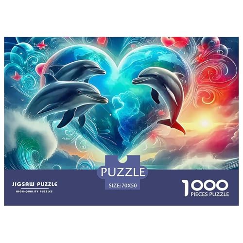 Delphin Puzzle 1000 Teile Für Erwachsene Und Kinder Meerestiere Impossible Geschicklichkeitsspiel Pädagogisches Spielzeug Wunderschönes Dekoration in Bewährter Qualität 70x50cm/1000pcs Delphin Puzzle 1000 Teile Für Erwachsene Und Kinder Meerestiere Impossible Geschicklichkeitsspiel Pädagogisches Spielzeug Wunderschönes Dekoration in Bewährter Qualität 70x50cm/1000pcs von QTIVARLEN