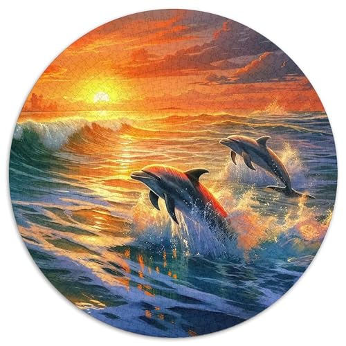 Delphin Puzzle 1000 Teile Für Erwachsene Und Kinder Meerestiere Lernspiel Interaktives Spielzeug Home Dekoration in Bewährter Qualität 1000pcs (67.5x67.5cm) von QTIVARLEN