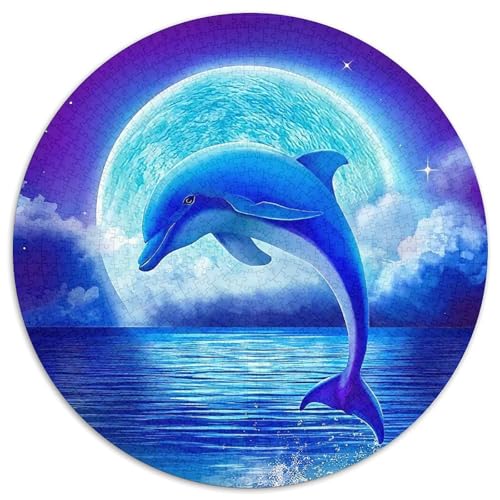 Delphin Puzzle 1000 Teile Für Erwachsene Und Kinder Meerestiere Lernspiel Interaktives Spielzeug Wunderschönes Dekoration Clevere Rätsel 1000pcs (67.5x67.5cm) von QTIVARLEN