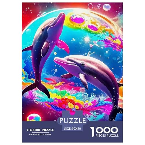 Delphin Puzzle 1000 Teile Für Erwachsene Und Kinder Meerestiere Lernspiel Interaktives Spielzeug Wunderschönes Dekoration Clevere Rätsel 70x50cm/1000pcs Delphin Puzzle 1000 Teile Für Erwachsene Und Kinder Meerestiere Lernspiel Interaktives Spielzeug Wunderschönes Dekoration Clevere Rätsel 70x50cm/1000pcs von QTIVARLEN