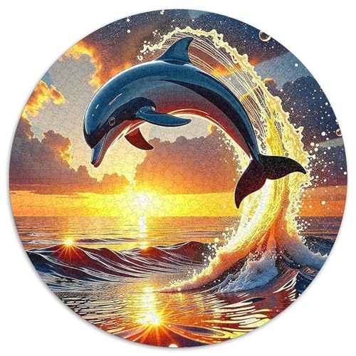 Delphin Puzzle 1000 Teile Für Erwachsene Und Kinder Meerestiere Lernspiel Pädagogisches Spielzeug Home Dekoration Clevere Rätsel 1000pcs (67.5x67.5cm) von QTIVARLEN