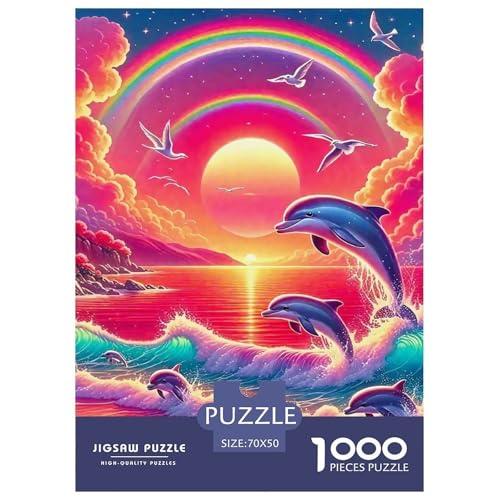 Delphin Puzzle 1000 Teile Für Erwachsene Und Kinder Meerestiere Lernspiel Pädagogisches Spielzeug Home Dekoration Clevere Rätsel 70x50cm/1000pcs Delphin Puzzle 1000 Teile Für Erwachsene Und Kinder Meerestiere Lernspiel Pädagogisches Spielzeug Home Dekoration Clevere Rätsel 70x50cm/1000pcs von QTIVARLEN