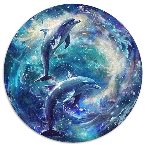 Delphin Puzzle 1000 Teile Für Erwachsene Und Kinder Meerestiere Lernspiel Pädagogisches Spielzeug Home Dekoration in Bewährter Qualität 1000pcs (67.5x67.5cm) von QTIVARLEN