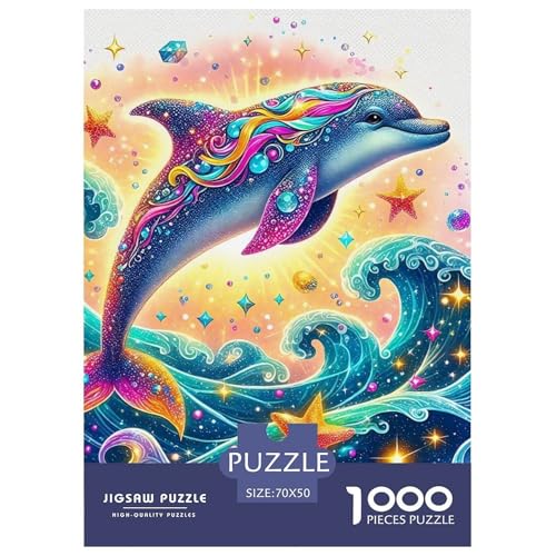 Delphin Puzzle 1000 Teile Für Erwachsene Und Kinder Meerestiere Lernspiel Pädagogisches Spielzeug Wunderschönes Dekoration Clevere Rätsel 70x50cm/1000pcs Delphin Puzzle 1000 Teile Für Erwachsene Und Kinder Meerestiere Lernspiel Pädagogisches Spielzeug Wunderschönes Dekoration Clevere Rätsel 70x50cm/1000pcs von QTIVARLEN