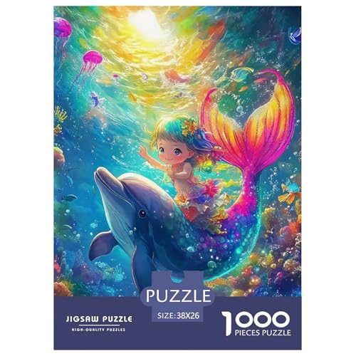 Delphin Puzzle 1000 Teilige Für Erwachsene Und Kinder Meerestiere Herausforderung Spiel Interaktives Spielzeug Wunderschönes Dekoration Clevere Rätsel 38x26cm/1000pcs Delphin Puzzle 1000 Teilige Für Erwachsene Und Kinder Meerestiere Herausforderung Spiel Interaktives Spielzeug Wunderschönes Dekoration Clevere Rätsel 38x26cm/1000pcs von QTIVARLEN