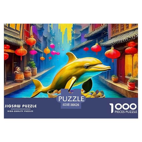 Delphin Puzzle 1000 Teilige Für Erwachsene Und Kinder Meerestiere Herausforderung Spiel Klassische Geschenk Home Dekoration in Bewährter Qualität 38x26cm/1000pcs Delphin Puzzle 1000 Teilige Für Erwachsene Und Kinder Meerestiere Herausforderung Spiel Klassische Geschenk Home Dekoration in Bewährter Qualität 38x26cm/1000pcs von QTIVARLEN