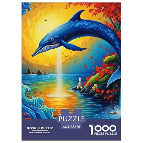 Delphin Puzzle 1000 Teilige Für Erwachsene Und Kinder Meerestiere Herausforderung Spiel Klassische Geschenk Wunderschönes Dekoration in Bewährter Qualität 38x26cm/1000pcs Delphin Puzzle 1000 Teilige Für Erwachsene Und Kinder Meerestiere Herausforderung Spiel Klassische Geschenk Wunderschönes Dekoration in Bewährter Qualität 38x26cm/1000pcs von QTIVARLEN