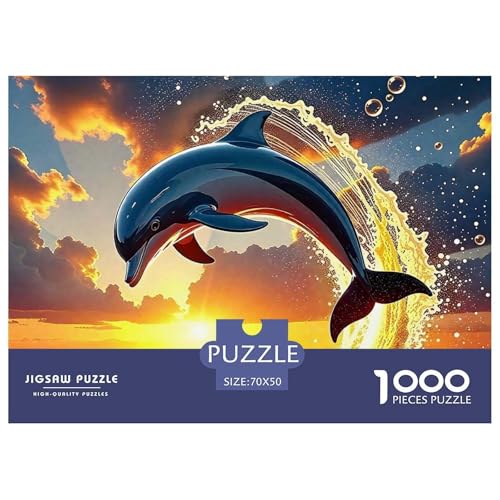 Delphin Puzzle 1000 Teilige Für Erwachsene Und Kinder Meerestiere Herausforderung Spiel Klassische Geschenk Wunderschönes Dekoration in Bewährter Qualität 70x50cm/1000pcs Delphin Puzzle 1000 Teilige Für Erwachsene Und Kinder Meerestiere Herausforderung Spiel Klassische Geschenk Wunderschönes Dekoration in Bewährter Qualität 70x50cm/1000pcs von QTIVARLEN