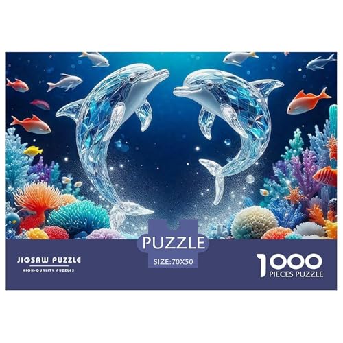 Delphin Puzzle 1000 Teilige Für Erwachsene Und Kinder Meerestiere Herausforderung Spiel Pädagogisches Spielzeug Home Dekoration in Bewährter Qualität 70x50cm/1000pcs Delphin Puzzle 1000 Teilige Für Erwachsene Und Kinder Meerestiere Herausforderung Spiel Pädagogisches Spielzeug Home Dekoration in Bewährter Qualität 70x50cm/1000pcs von QTIVARLEN