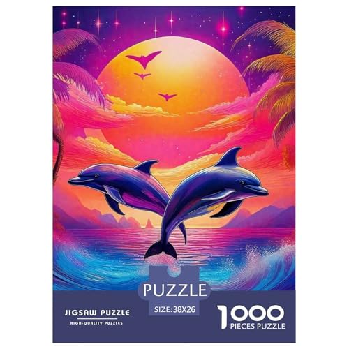 Delphin Puzzle 1000 Teilige Für Erwachsene Und Kinder Meerestiere Herausforderung Spiel Pädagogisches Spielzeug Wunderschönes Dekoration Clevere Rätsel 38x26cm/1000pcs Delphin Puzzle 1000 Teilige Für Erwachsene Und Kinder Meerestiere Herausforderung Spiel Pädagogisches Spielzeug Wunderschönes Dekoration Clevere Rätsel 38x26cm/1000pcs von QTIVARLEN