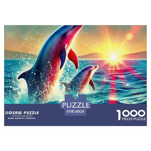 Delphin Puzzle 1000 Teilige Für Erwachsene Und Kinder Meerestiere Herausforderung Spiel Pädagogisches Spielzeug Wunderschönes Dekoration in Bewährter Qualität 38x26cm/1000pcs Delphin Puzzle 1000 Teilige Für Erwachsene Und Kinder Meerestiere Herausforderung Spiel Pädagogisches Spielzeug Wunderschönes Dekoration in Bewährter Qualität 38x26cm/1000pcs von QTIVARLEN