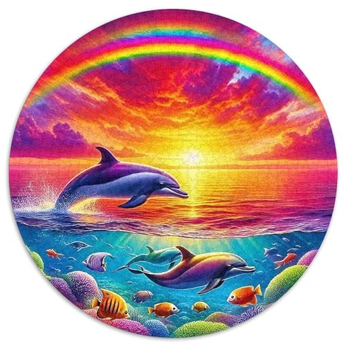 Delphin Puzzle 1000 Teilige Für Erwachsene Und Kinder Meerestiere Impossible Geschicklichkeitsspiel Klassische Geschenk Home Dekoration in Bewährter Qualität 1000pcs (67.5x67.5cm) von QTIVARLEN