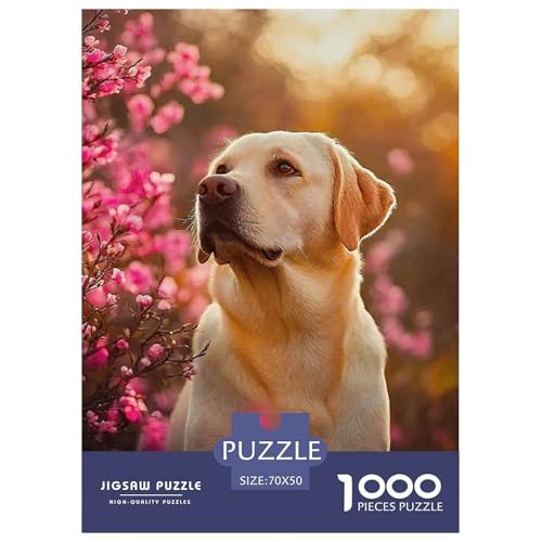 EIN lebendiger Hund Puzzle 1000 Teile Für Erwachsene Kinder Niedlicher Haustierhund Herausforderung Spiel Klassische Geschenk Wunderschönes Dekoration Clevere Rätsel 70x50cm/1000pcs von QTIVARLEN
