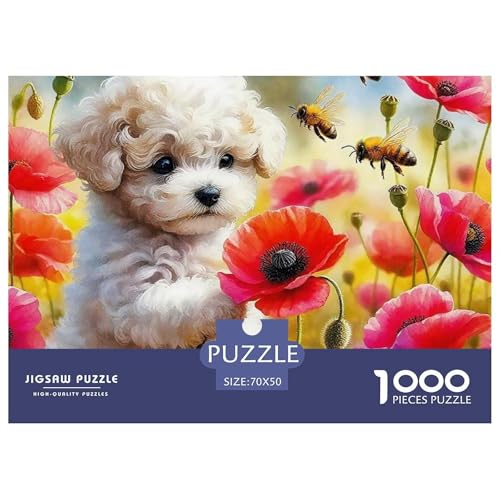EIN lebendiger Hund Puzzle 1000 Teile Für Erwachsene Und Kinder Niedlicher Haustierhund Herausforderung Spiel Geschenk Home Dekoration Rätsel 70x50cm/1000pcs EIN lebendiger Hund Puzzle 1000 Teile Für Erwachsene Und Kinder Niedlicher Haustierhund Herausforderung Spiel Geschenk Home Dekoration Rätsel 70x50cm/1000pcs von QTIVARLEN