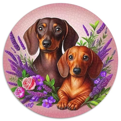 EIN lebendiger Hund Puzzle 1000 Teile Für Erwachsene Und Kinder Niedlicher Haustierhund Herausforderung Spiel Interaktives Spielzeug Dekoration in Bewährter Qualität (67.5x67.5cm) von QTIVARLEN