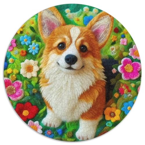 EIN lebendiger Hund Puzzle 1000 Teile Für Erwachsene Und Kinder Niedlicher Haustierhund Herausforderung Spiel Interaktives Spielzeug Home Dekoration (67.5x67.5cm) von QTIVARLEN