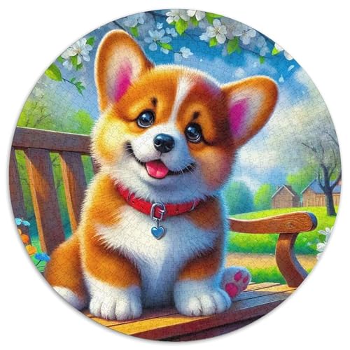 EIN lebendiger Hund Puzzle 1000 Teile Für Erwachsene Und Kinder Niedlicher Haustierhund Herausforderung Spiel Interaktives Spielzeug Home Dekoration (67.5x67.5cm) von QTIVARLEN