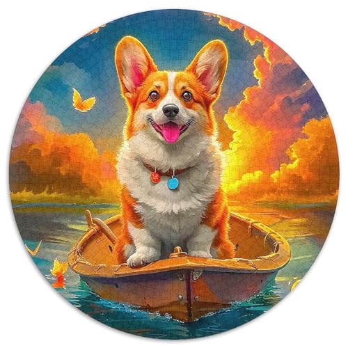 EIN lebendiger Hund Puzzle 1000 Teile Für Erwachsene Und Kinder Niedlicher Haustierhund Herausforderung Spiel Klassisches Geschenk Dekoration (67.5x67.5cm) von QTIVARLEN