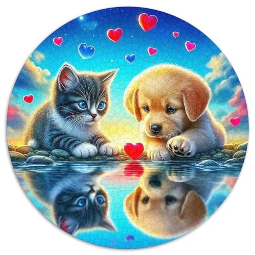 EIN lebendiger Hund Puzzle 1000 Teile Für Erwachsene Und Kinder Niedlicher Haustierhund Herausforderung Spiel Klassisches Geschenk Dekoration (67.5x67.5cm) von QTIVARLEN