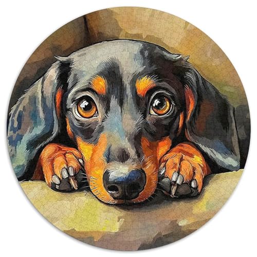 EIN lebendiger Hund Puzzle 1000 Teile Für Erwachsene Und Kinder Niedlicher Haustierhund Herausforderung Spiel Klassisches Geschenk Dekoration in Bewährter Qualität (67.5x67.5cm) von QTIVARLEN