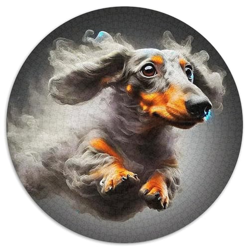 EIN lebendiger Hund Puzzle 1000 Teile Für Erwachsene Und Kinder Niedlicher Haustierhund Herausforderung Spiel Klassisches Geschenk Home Dekoration (67.5x67.5cm) von QTIVARLEN