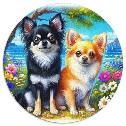 EIN lebendiger Hund Puzzle 1000 Teile Für Erwachsene Und Kinder Niedlicher Haustierhund Herausforderung Spiel Pädagogisches Spielzeug Dekoration Rätsel 1000pcs (67.5x67.5cm) von QTIVARLEN