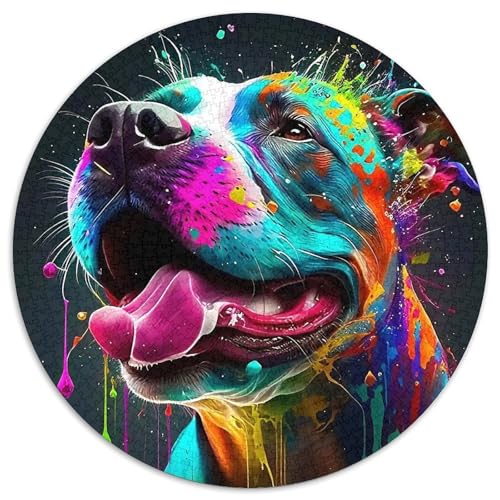 EIN lebendiger Hund Puzzle 1000 Teile Für Erwachsene Und Kinder Niedlicher Haustierhund Impossible Geschicklichkeitsspiel Interaktives Spielzeug Dekoration (67.5x67.5cm) von QTIVARLEN