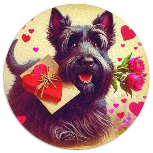 EIN lebendiger Hund Puzzle 1000 Teile Für Erwachsene Und Kinder Niedlicher Haustierhund Impossible Geschicklichkeitsspiel Pädagogisches Spielzeug Dekoration in Bewährter Qualität (67.5x67.5cm) von QTIVARLEN