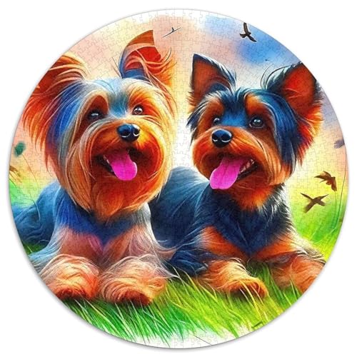 EIN lebendiger Hund Puzzle 1000 Teile Für Erwachsene Und Kinder Niedlicher Haustierhund Impossible Geschicklichkeitsspiel Pädagogisches Spielzeug Home Dekoration (67.5x67.5cm) von QTIVARLEN