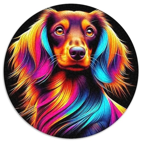 EIN lebendiger Hund Puzzle 1000 Teile Für Erwachsene Und Kinder Niedlicher Haustierhund Lernspiel Interaktives Spielzeug Dekoration Rätsel 1000pcs (67.5x67.5cm) von QTIVARLEN