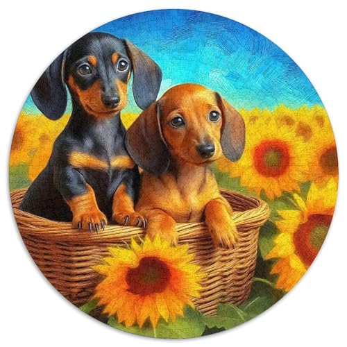 EIN lebendiger Hund Puzzle 1000 Teile Für Erwachsene Und Kinder Niedlicher Haustierhund Lernspiel Interaktives Spielzeug Home Dekoration (67.5x67.5cm) von QTIVARLEN