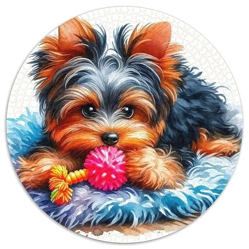 EIN lebendiger Hund Puzzle 1000 Teile Für Erwachsene Und Kinder Niedlicher Haustierhund Lernspiel Interaktives Spielzeug Home Dekoration (67.5x67.5cm) von QTIVARLEN
