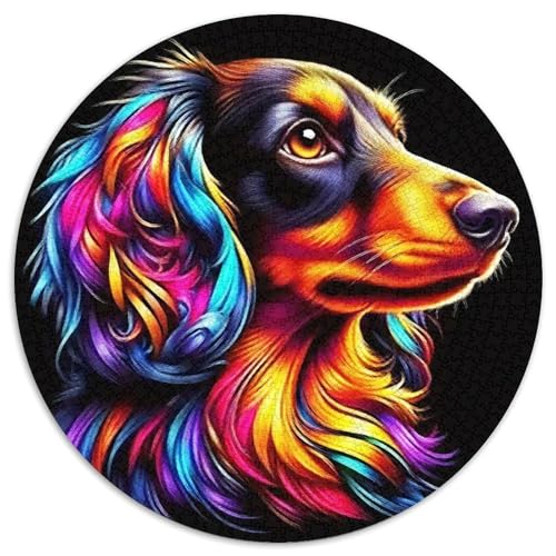 EIN lebendiger Hund Puzzle 1000 Teile Für Erwachsene Und Kinder Niedlicher Haustierhund Lernspiel Klassisches Geschenk Dekoration Rätsel 1000pcs (67.5x67.5cm) von QTIVARLEN