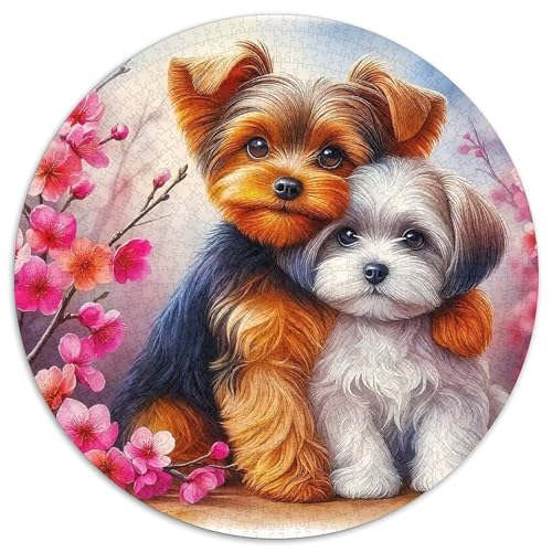 EIN lebendiger Hund Puzzle 1000 Teile Für Erwachsene Und Kinder Niedlicher Haustierhund Lernspiel Klassisches Geschenk Dekoration Rätsel 1000pcs (67.5x67.5cm) von QTIVARLEN