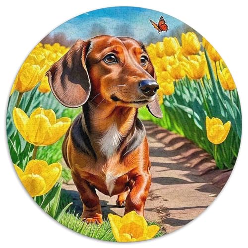 EIN lebendiger Hund Puzzle 1000 Teile Für Erwachsene Und Kinder Niedlicher Haustierhund Lernspiel Klassisches Geschenk Dekoration in Bewährter Qualität (67.5x67.5cm) von QTIVARLEN