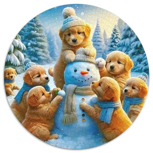 EIN lebendiger Hund Puzzle 1000 Teile Für Erwachsene Und Kinder Niedlicher Haustierhund Lernspiel Pädagogisches Spielzeug Dekoration in Bewährter Qualität (67.5x67.5cm) von QTIVARLEN
