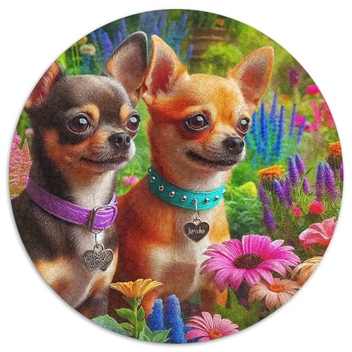 EIN lebendiger Hund Puzzle 1000 Teile Für Erwachsene Und Kinder Niedlicher Haustierhund Lernspiel Pädagogisches Spielzeug Home Dekoration in Bewährter Qualität (67.5x67.5cm) von QTIVARLEN