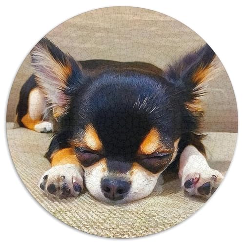 EIN lebendiger Hund Puzzle 1000 Teile Für Erwachsene Und Kinder Niedlicher Haustierhund Lernspiel Pädagogisches Spielzeug Home Dekoration in Bewährter Qualität (67.5x67.5cm) von QTIVARLEN
