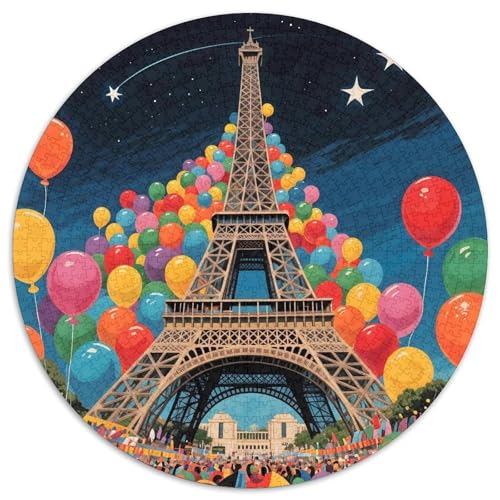 Eiffelturm Puzzle 1000 Teile Für Erwachsene Landmark Gebäude Impossible Geschicklichkeitsspiel Landmark Gebäude Puzzles Geschenk Familie HomeDekoration 1000pcs (67.5x67.5cm) von QTIVARLEN