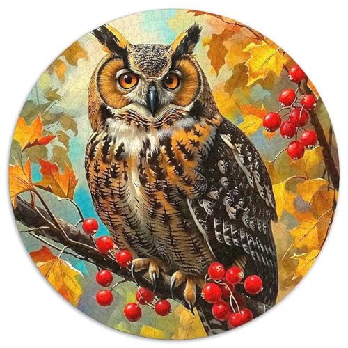 Eule Puzzle 1000 Teile Für Erwachsene Und Kinder Kühle Raptors Lernspiel Pädagogisches Spielzeug Wunderschönes Dekoration Clevere Rätsel 1000pcs (67.5x67.5cm) von QTIVARLEN