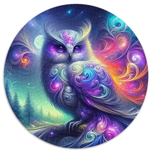 Eule Puzzle 1000 Teilige Für Erwachsene Und Kinder Kühle Raptors Herausforderung Spiel Interaktives Spielzeug Wunderschönes Dekoration Clevere Rätsel 1000pcs (67.5x67.5cm) von QTIVARLEN