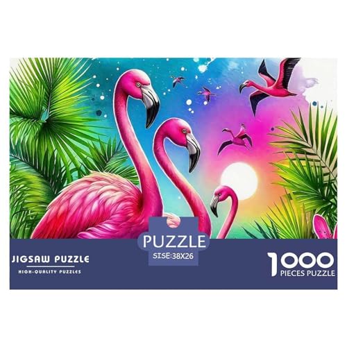 Flamingo Puzzle 1000 Teile Für Erwachsene Und Kinder Flamingo Pattern Herausforderung Spiel Pädagogisches Spielzeug Wunderschönes Dekoration in Bewährter Qualität 38x26cm/1000pcs Flamingo Puzzle 1000 Teile Für Erwachsene Und Kinder Flamingo Pattern Herausforderung Spiel Pädagogisches Spielzeug Wunderschönes Dekoration in Bewährter Qualität 38x26cm/1000pcs von QTIVARLEN