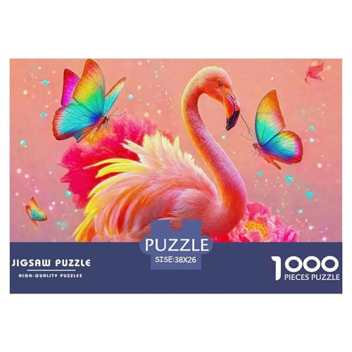 Flamingo Puzzle 1000 Teile Für Erwachsene Und Kinder Flamingo Pattern Lernspiel Klassische Geschenk Home Dekoration in Bewährter Qualität 38x26cm/1000pcs von QTIVARLEN