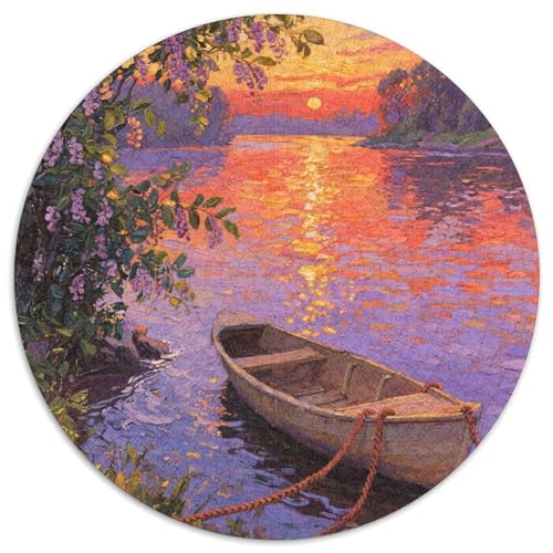 Fluss Stil Farbenfrohes Puzzle 1000 Stück Bewährter Qualität Für Erwachsene Und Kinder Schöne Landschaft Herausforderndes Rätsel Geschenke Für Männer Wanddekoration 1000pcs (67.5x67.5cm) von QTIVARLEN